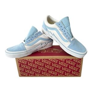 Vans Old Skool Bolt Lifestyles Shoes Baby Blue Men’s Size 6.5 Women Size 8